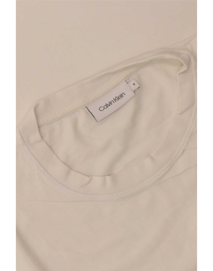 T-shirt męski Calvin Klein, mały, biały