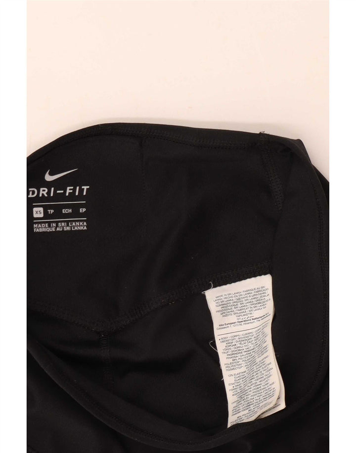 Damskie legginsy Nike Dri Fit Graphic UK 4 XS, czarny poliester
