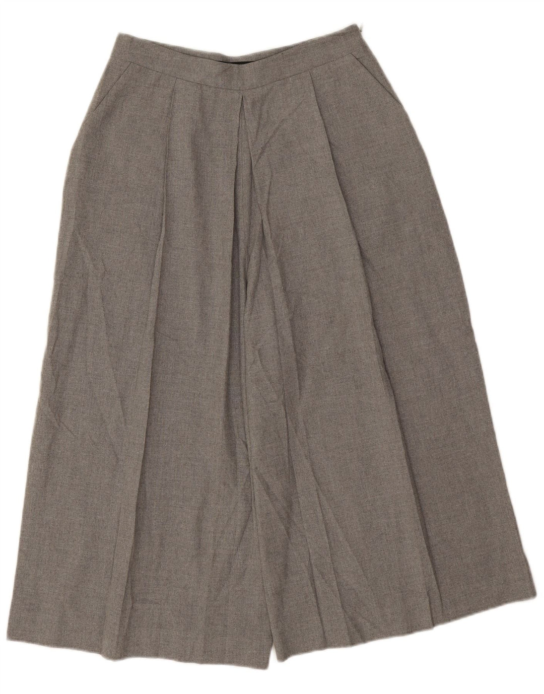 Spodnie damskie Zara Cullotes Capri, małe W26 L19, szary, nakrapiany poliester