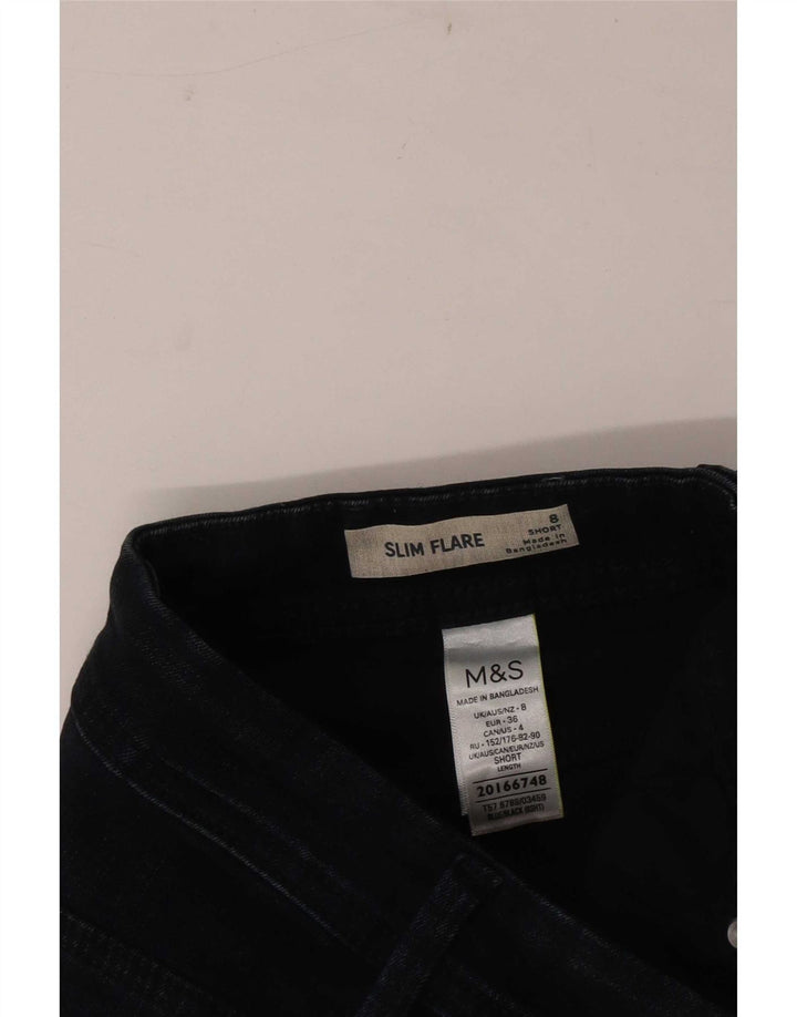 Marks & Spencer Damskie jeansy slim flared UK 8 Small W26 L28 Granatowe