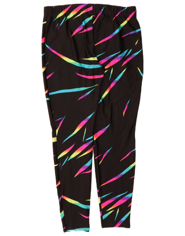Legginsy damskie Rodeo UK 14, duże, nylonowe paski w kolorze czarnym