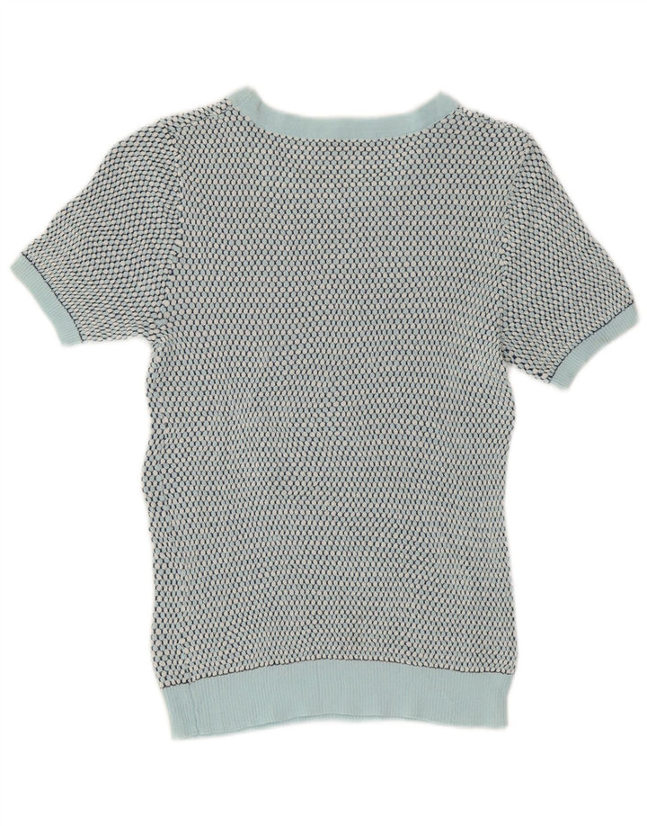 Sweter damski Zara z okrągłym wycięciem pod szyją, UK 12, średni zielony w cętki