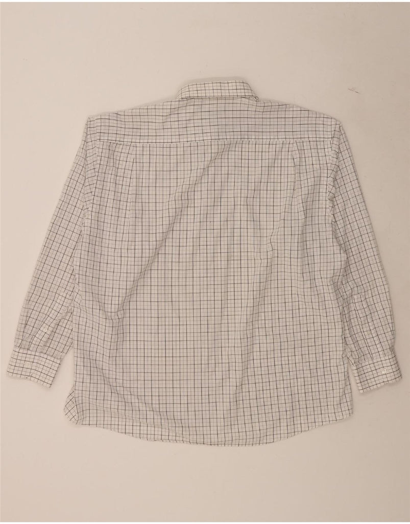 VAN HEUSEN Mens Shirt Size 17 1/2 44 XL White Check Cotton Vintage Van Heusen and Second-Hand Van Heusen from Messina Hembry 