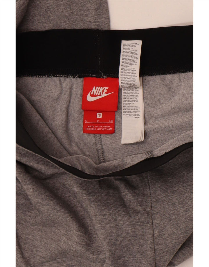Legginsy damskie Nike UK 10, małe, szare, bawełniane z blokami kolorów
