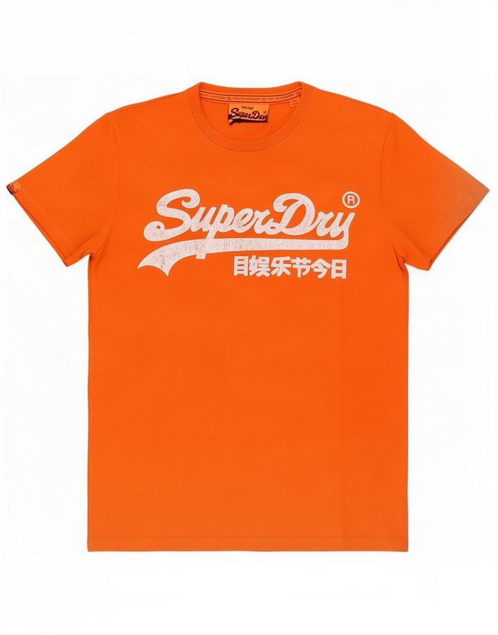 Męski T-shirt Superdry z grafiką, średni pomarańczowy
