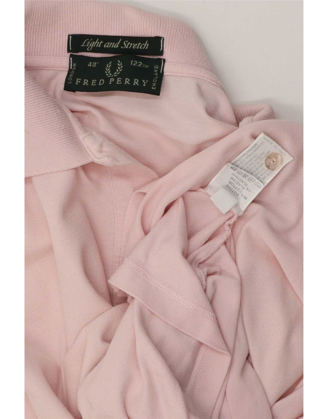 Męska koszulka polo Fred Perry, duża, różowa, bawełniana w paski