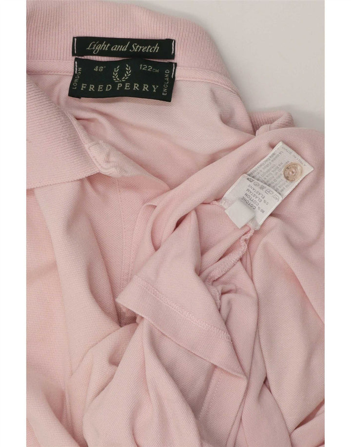 Męska koszulka polo Fred Perry, duża, różowa, bawełniana w paski