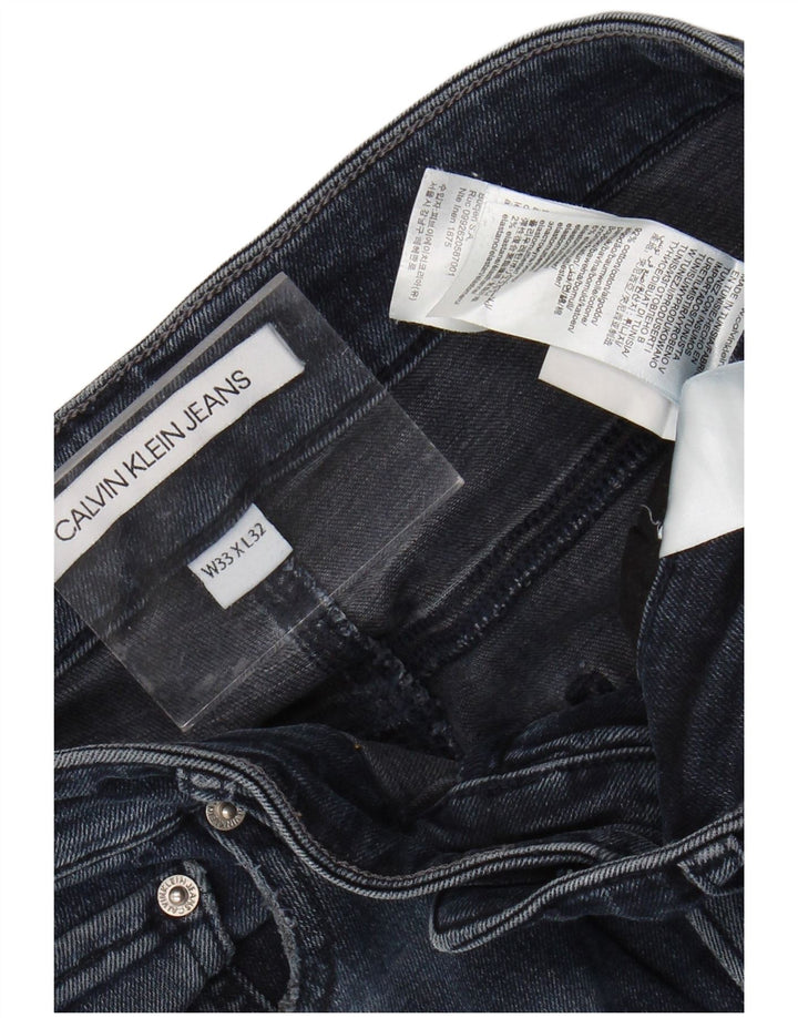 Jeansy męskie CALVIN KLEIN W33 L32 Granatowe, bawełniane