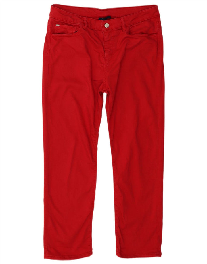 Damskie jeansy Armani Slim W29 L25 Czerwony Lyocell