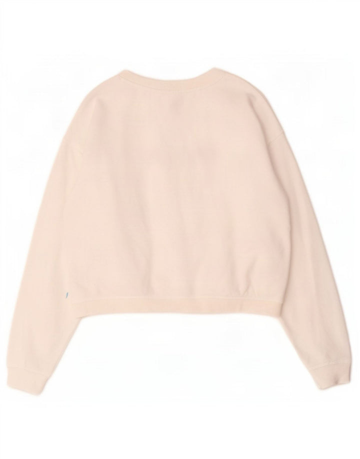 Damska bluza oversize Roxy Crop Graphic Jumper UK 10 Small White