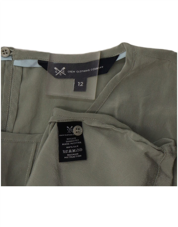 Bluzka damska Crew Clothing Top UK 12 Średni zielony jedwab
