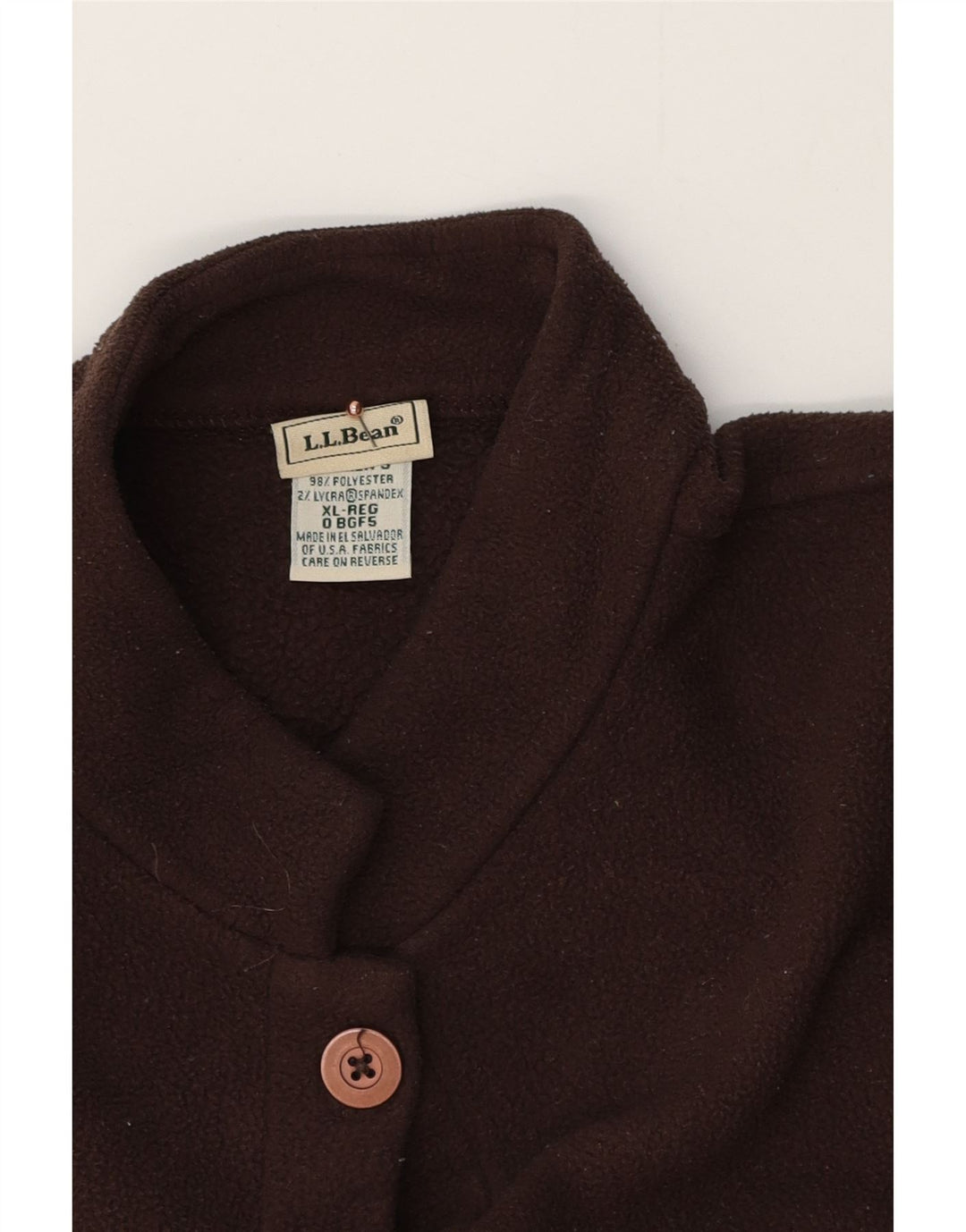 Damska kurtka polarowa L.L.BEAN UK 18 XL, brązowa, poliester