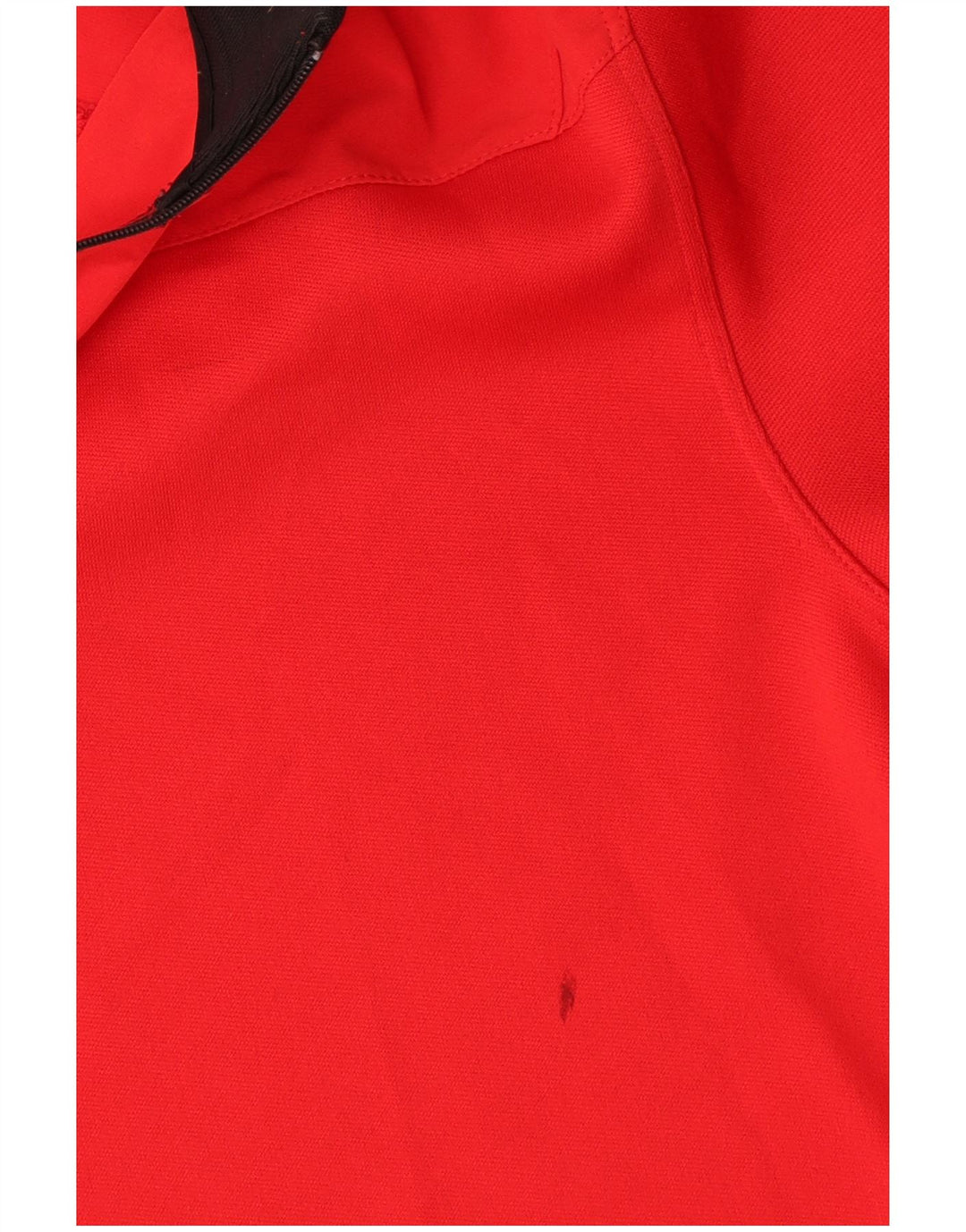 Męska koszulka Nike Dri Fit z zamkiem błyskawicznym i długim rękawem, mały, czerwony poliester