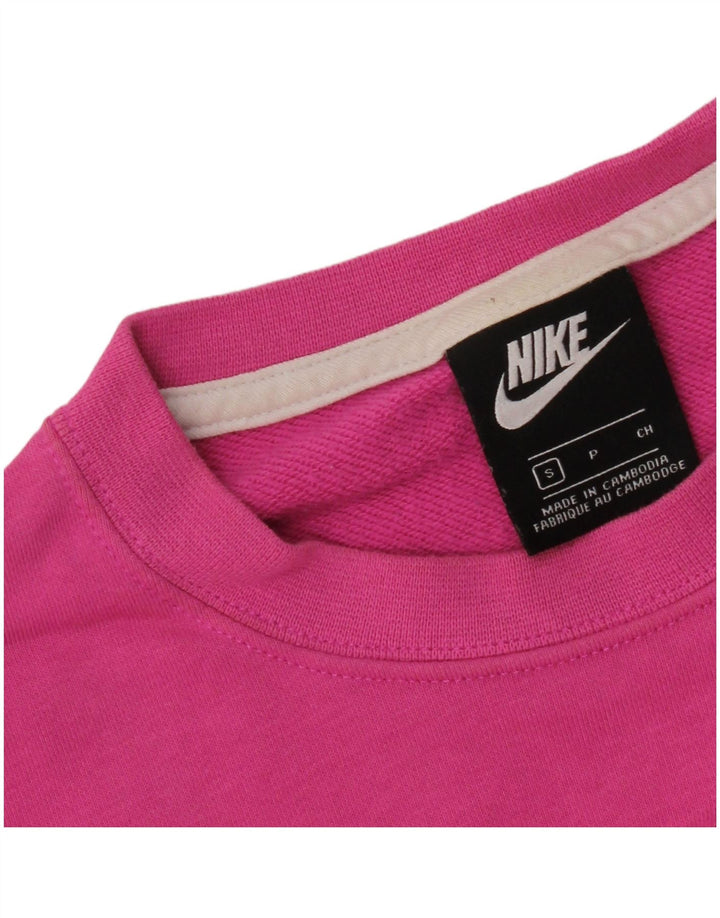 Damska bluza dresowa Nike Crop Oversized, UK 10, mały różowy blok kolorów