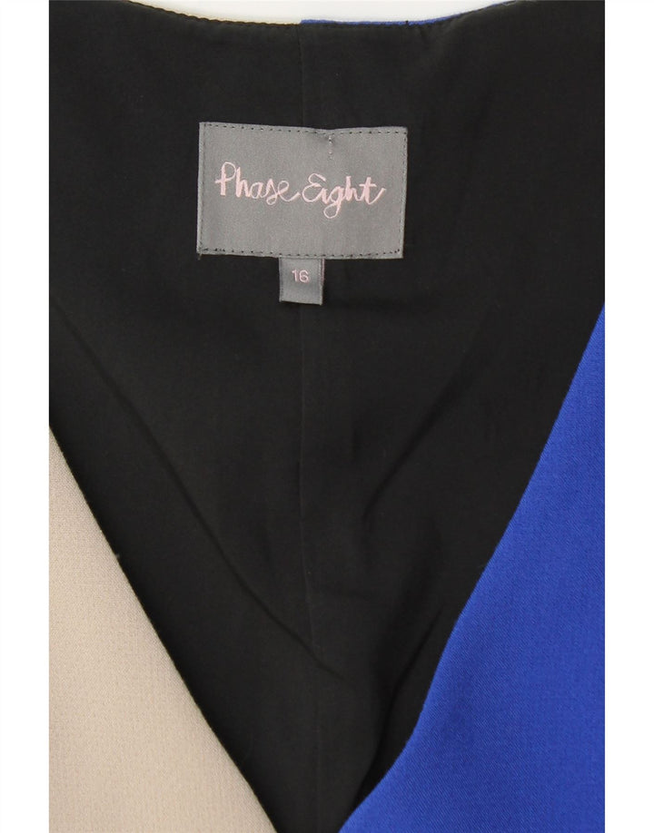 Damska sukienka płaszczowa PHASE EIGHT UK 16, duży, wielobarwny blok kolorów