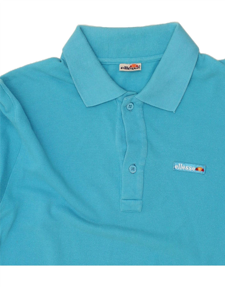 ELLESSE Mens Polo Shirt Small Blue Vintage Ellesse and Second-Hand Ellesse from Messina Hembry 
