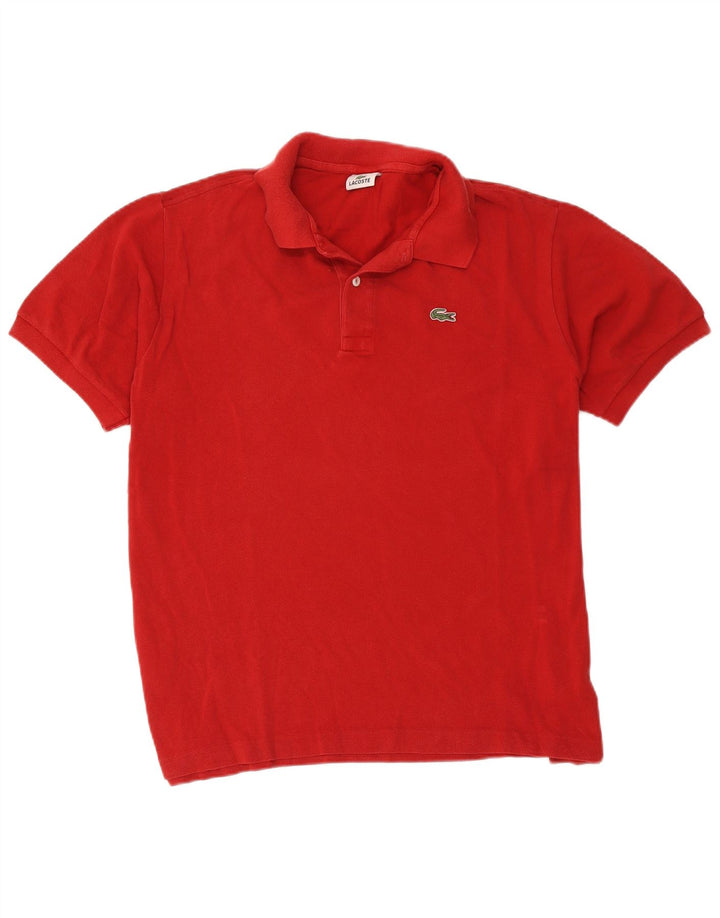 Męska koszulka polo Lacoste, rozmiar 7, 2XL, czerwona, bawełniana