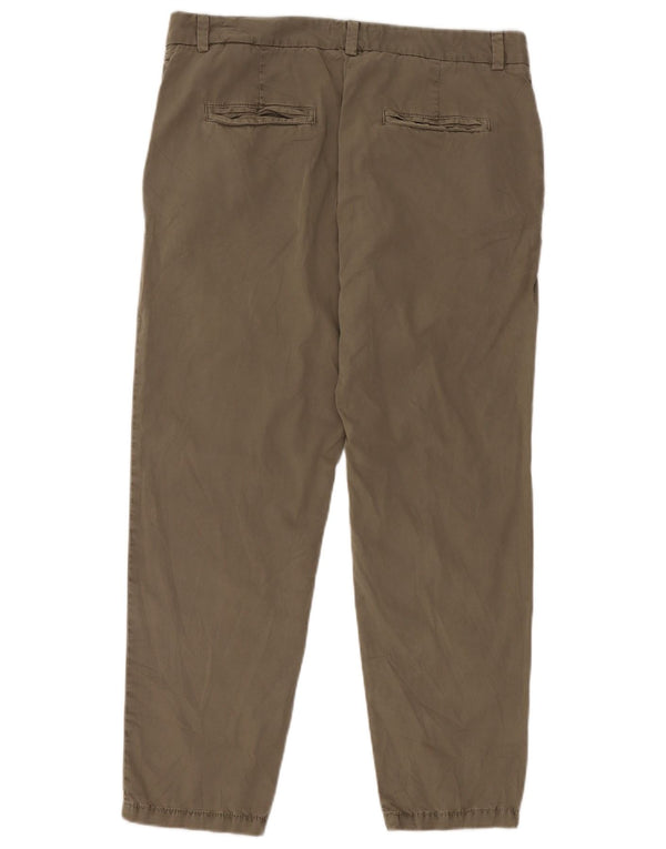 Marks & Spencer Damskie spodnie Chino Crop Slim UK 14 Large W32 L26 Khaki