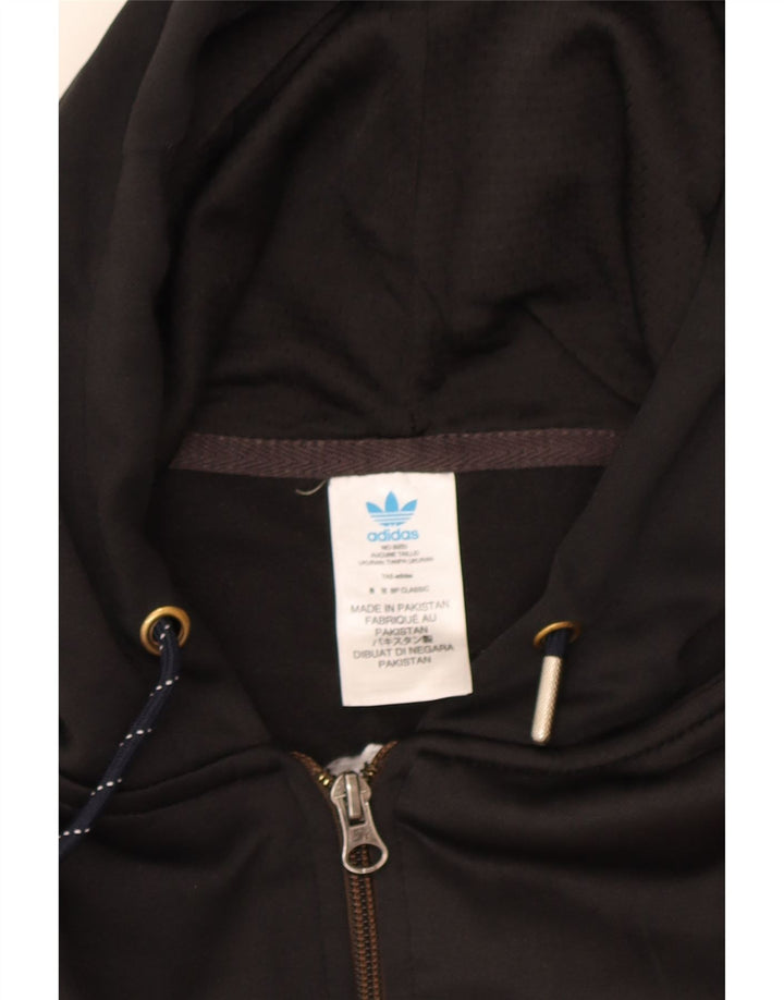 Adidas Męski sweter z kapturem i zamkiem błyskawicznym 2XL Czerwony poliester z blokami kolorów