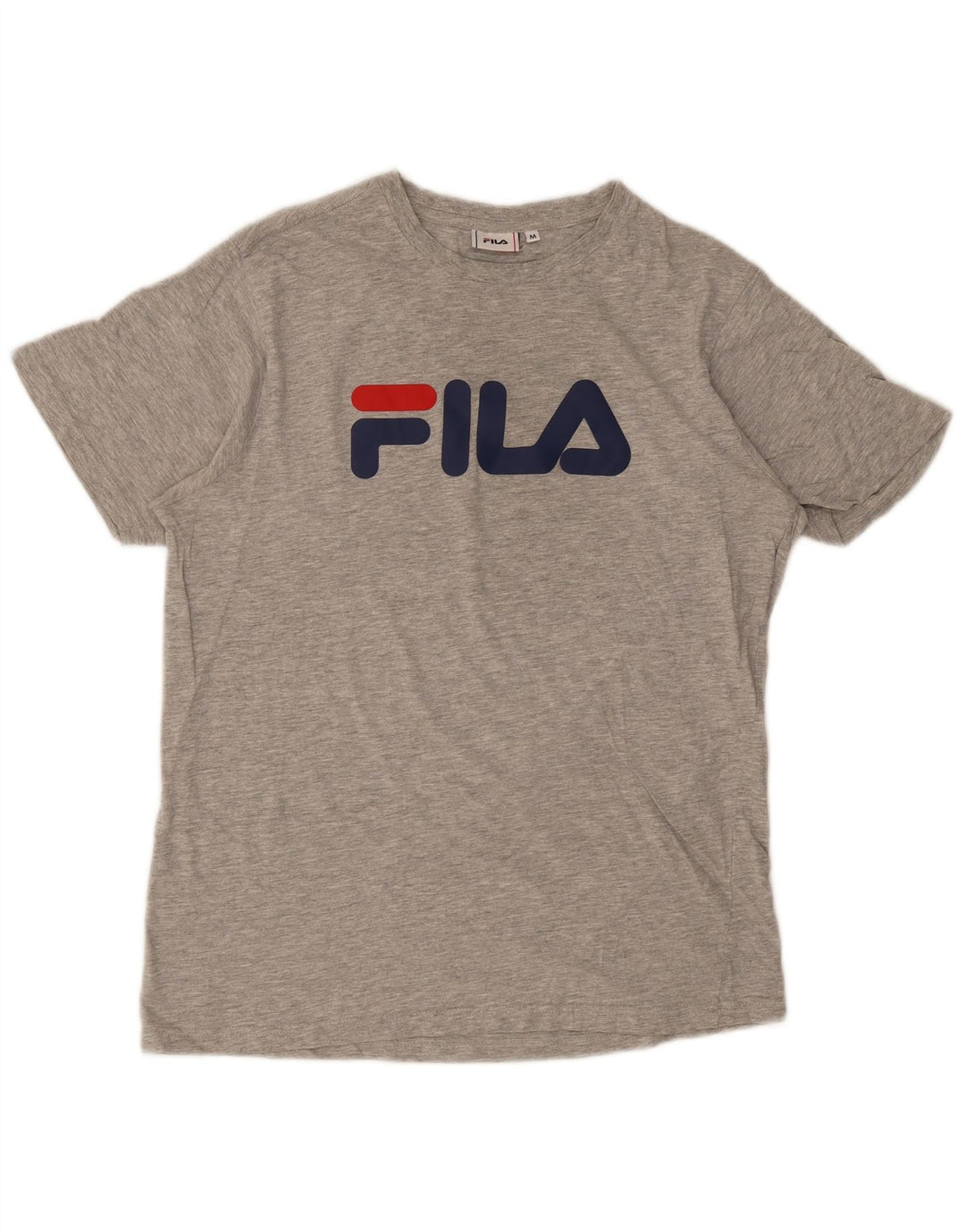 Męski T-shirt Fila z grafiką, średni szary, nakrapiany
