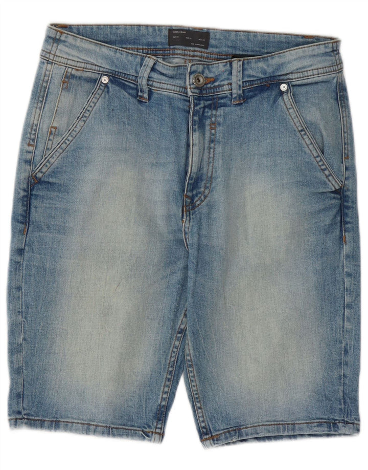 Męskie spodenki jeansowe Zara EU 38 Small W30, niebieska bawełna