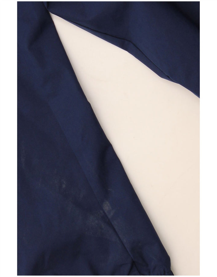 Chłopięca kurtka przeciwdeszczowa Adidas z kapturem, 11-12 lat, granatowa, poliestrowa