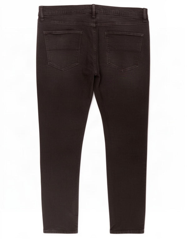 Marks & Spencer Mens Skinny Jeans W36 L29 Black Cotton