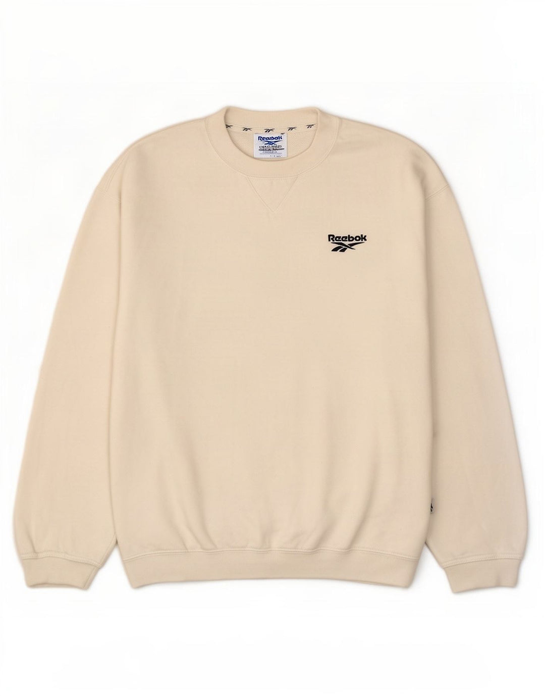 Męska bluza Reebok Sweter, mała, biała, bawełniana
