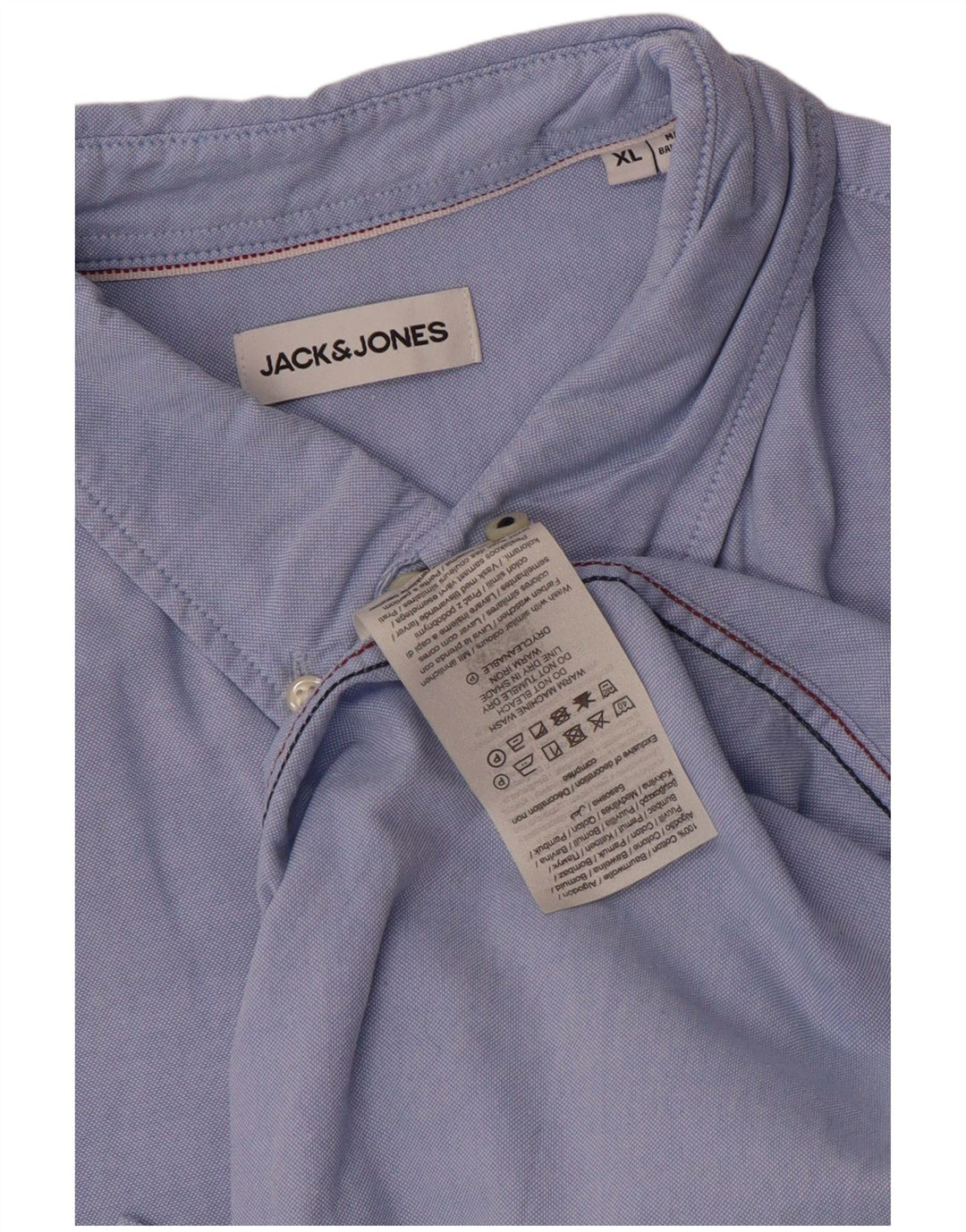 Koszula męska Jack & Jones XL, niebieska, bawełniana