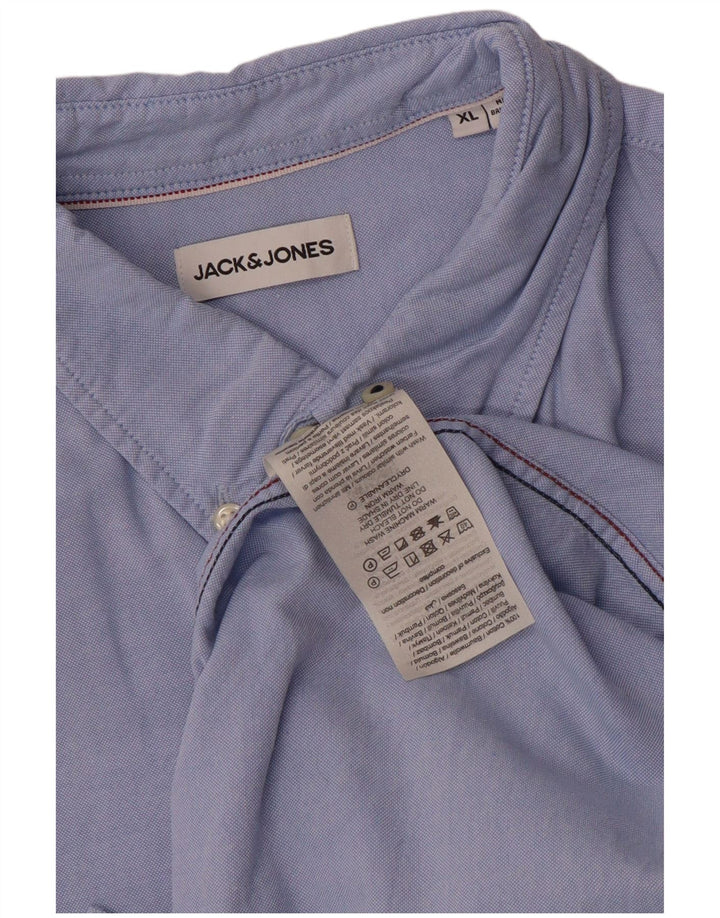 Koszula męska Jack & Jones XL, niebieska, bawełniana