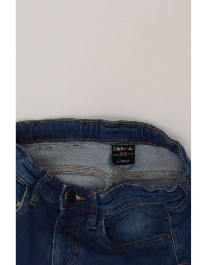 ADMIRAL Boys Denim Shorts 9-10 Years W25  Navy Blue Vintage Admiral and Second-Hand Admiral from Messina Hembry 