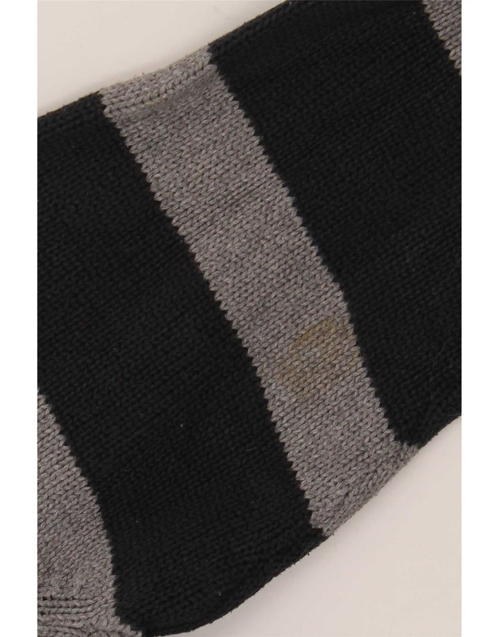 Męski sweter zapinany na zamek Chaps, duży, bawełniany w czarne paski