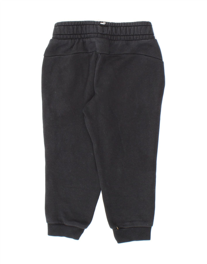 PUMA Boys Graphic Tracksuit Trousers Joggers 3-4 Years Black Vintage Puma and Second-Hand Puma from Messina Hembry 