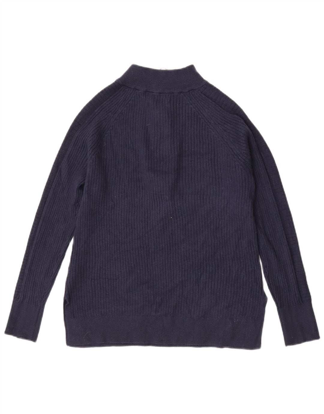 Marks & Spencer Damski sweter z zamkiem błyskawicznym UK 10, mały, granatowy