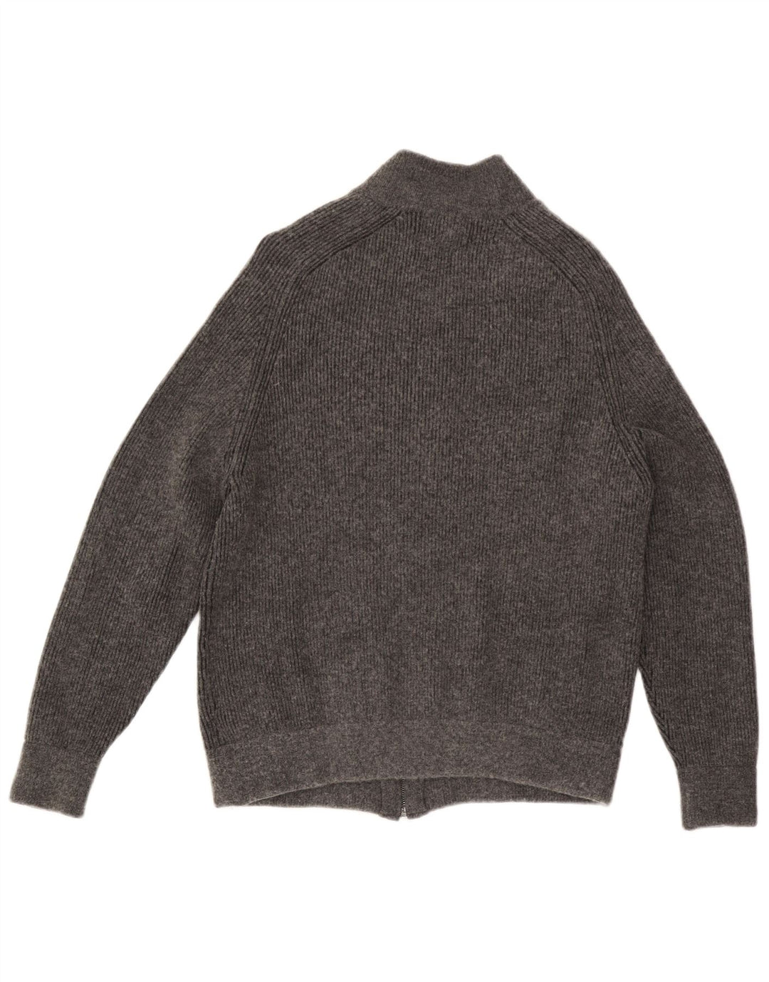 Marks & Spencer Męski sweter rozpinany, duży, szary, bawełniany