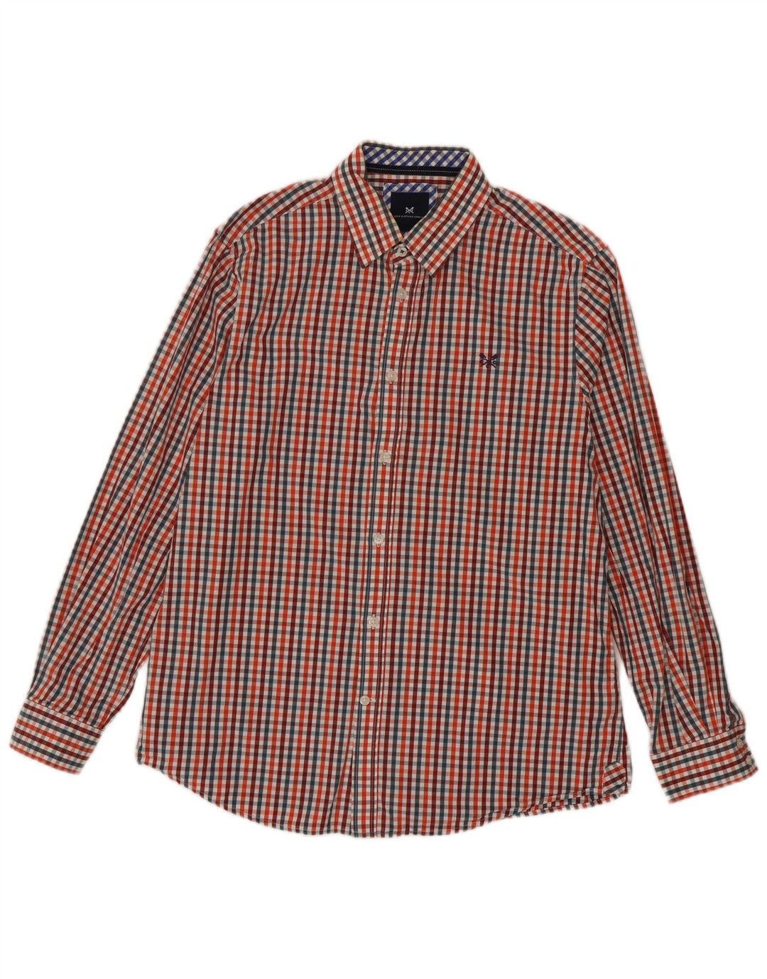 Crew Clothing Męska koszula o klasycznym kroju, duża, wielokolorowa bawełniana kratka