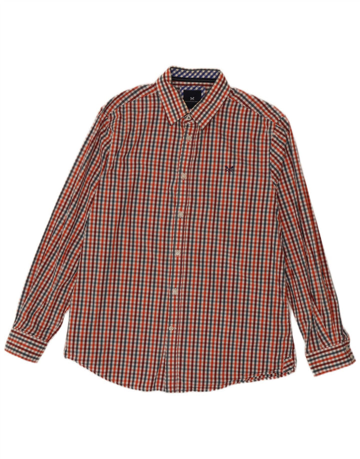 Crew Clothing Męska koszula o klasycznym kroju, duża, wielokolorowa bawełniana kratka