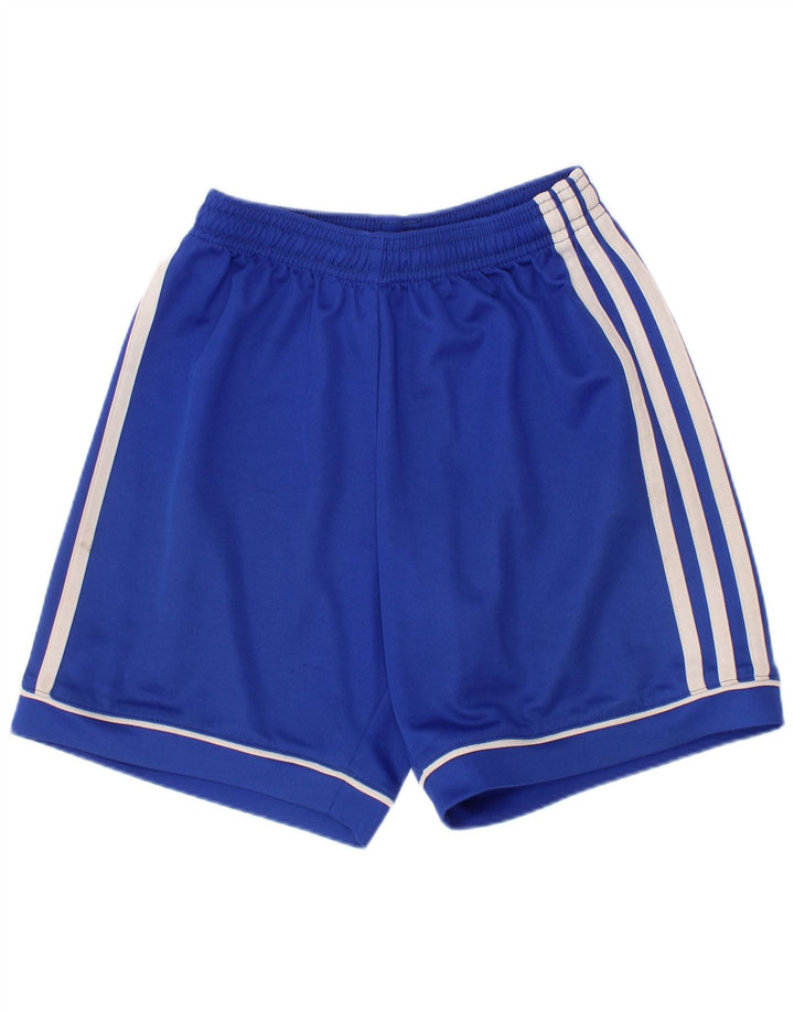 Spodenki sportowe chłopięce Adidas Climalite 9-10 lat, niebieskie, poliestrowe