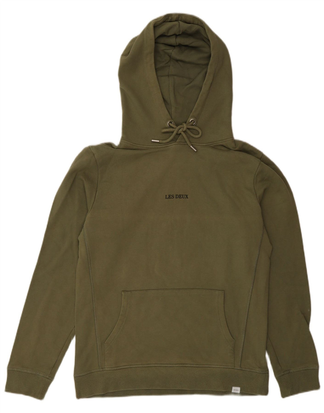 Męski sweter z kapturem Les Deux, mały, bawełniany khaki
