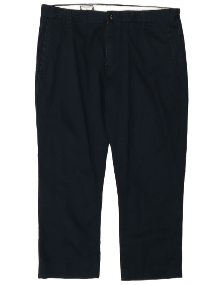 Męskie proste spodnie chino Volcom W36 L26 granatowe