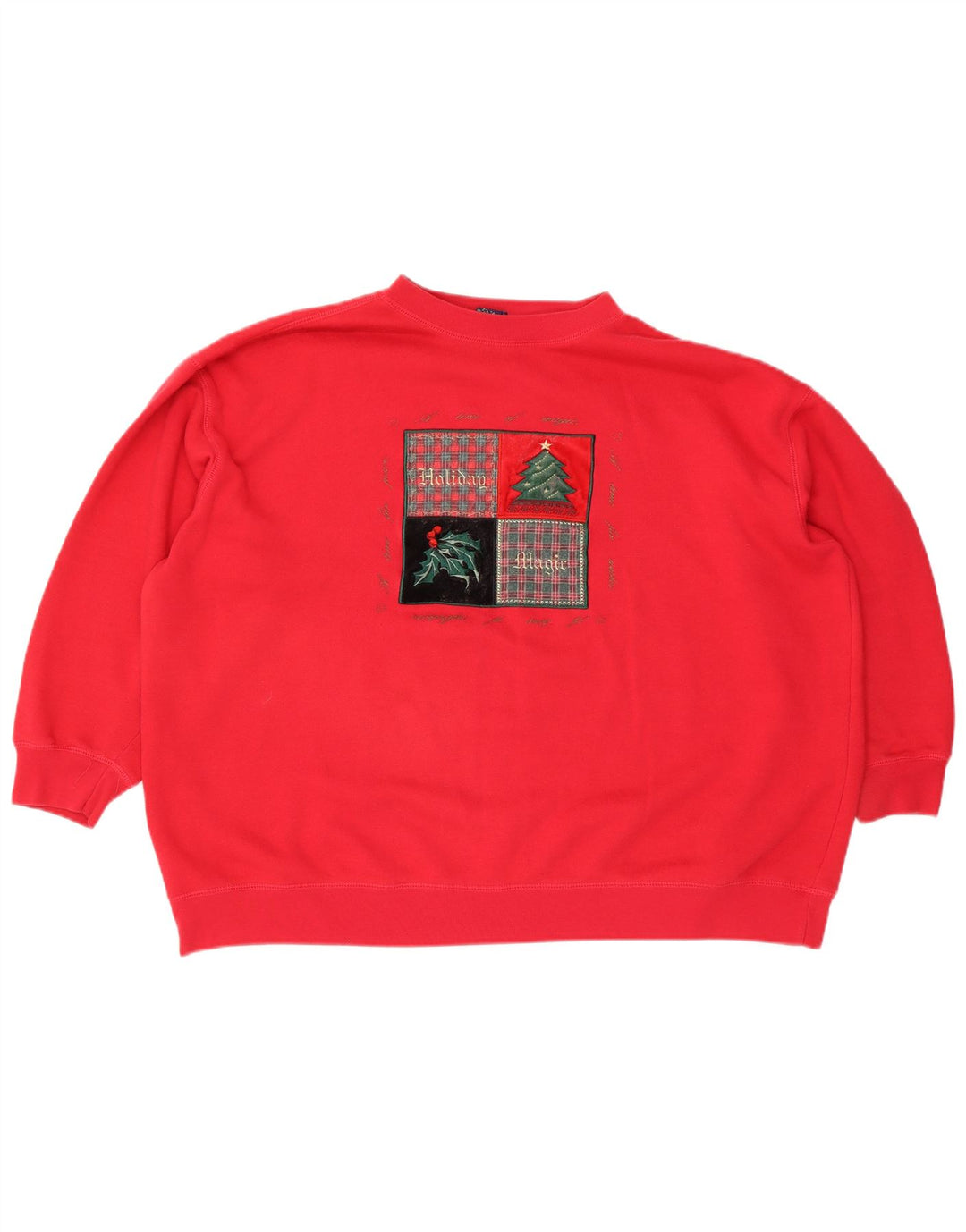Damska bluza oversize z grafiką Honors UK 22/24 2XL czerwona