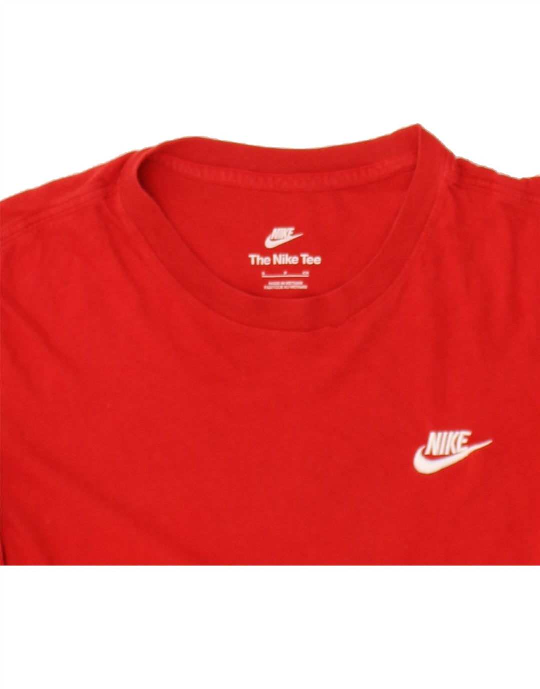 NIKE Mens T-Shirt Top Small Red Cotton Vintage Nike and Second-Hand Nike from Messina Hembry 