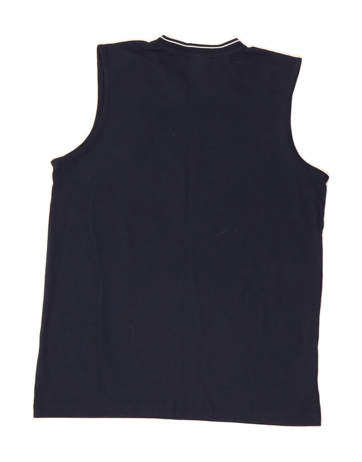 UMBRO Mens Vest Top Large Navy Blue Polyester Vintage Umbro and Second-Hand Umbro from Messina Hembry 