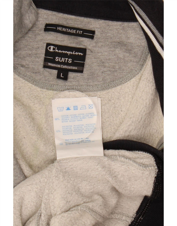 Kurtka damska Champion Heritage Fit Tracksuit Top UK 16, duża, szara