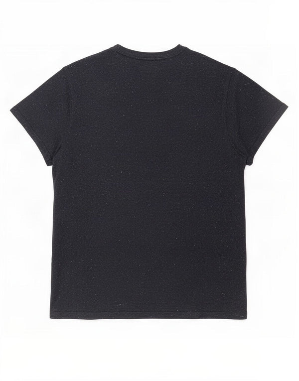 T-shirt męski typu slim fit Jack Wills, mały, granatowy, nakrapiany poliester