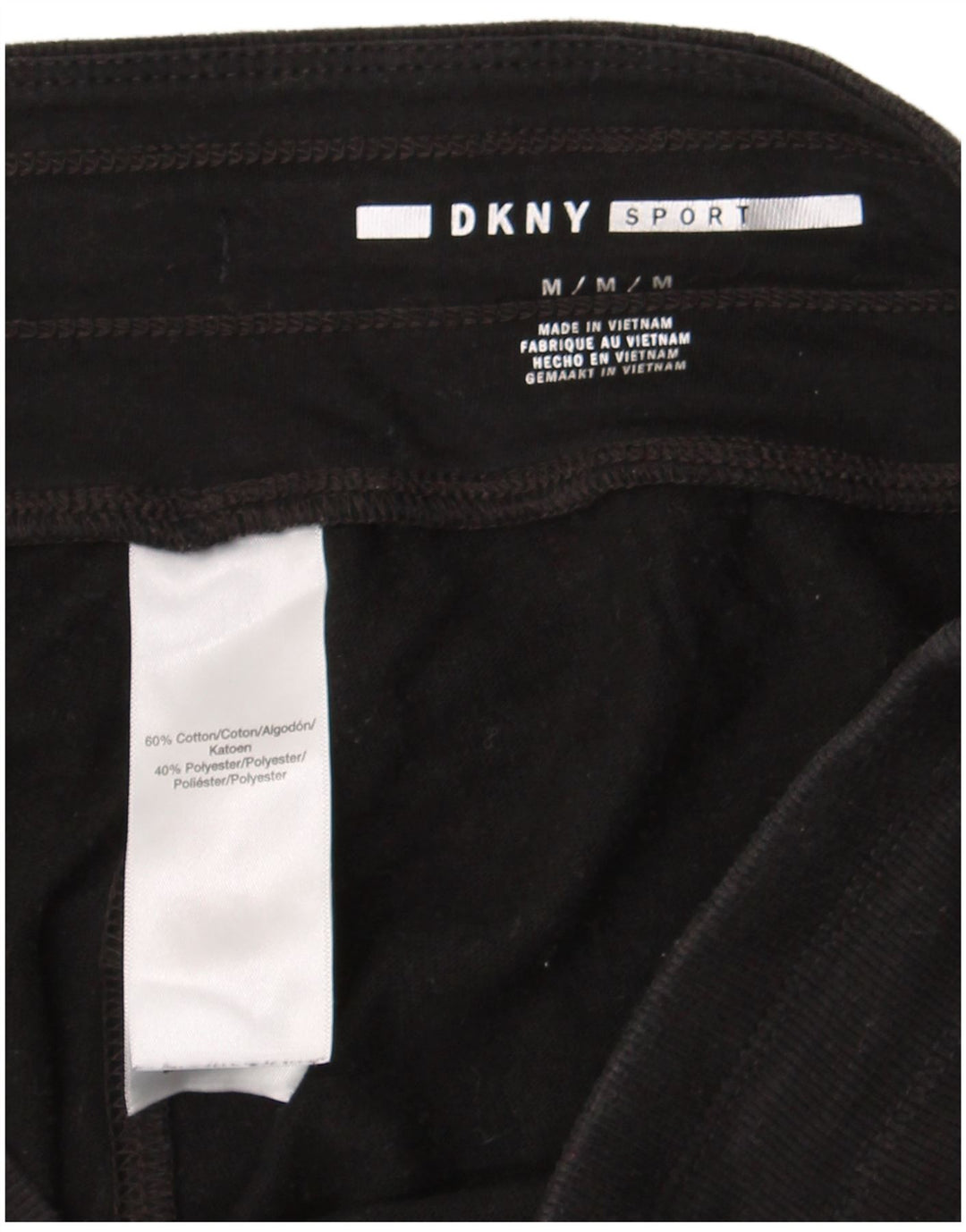 Damskie spodnie dresowe Dkny Graphic Crop Joggers UK 14 Medium Black