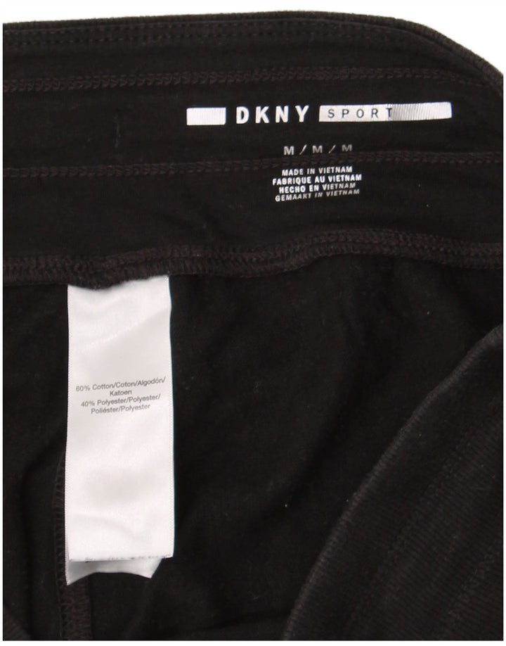 Damskie spodnie dresowe Dkny Graphic Crop Joggers UK 14 Medium Black