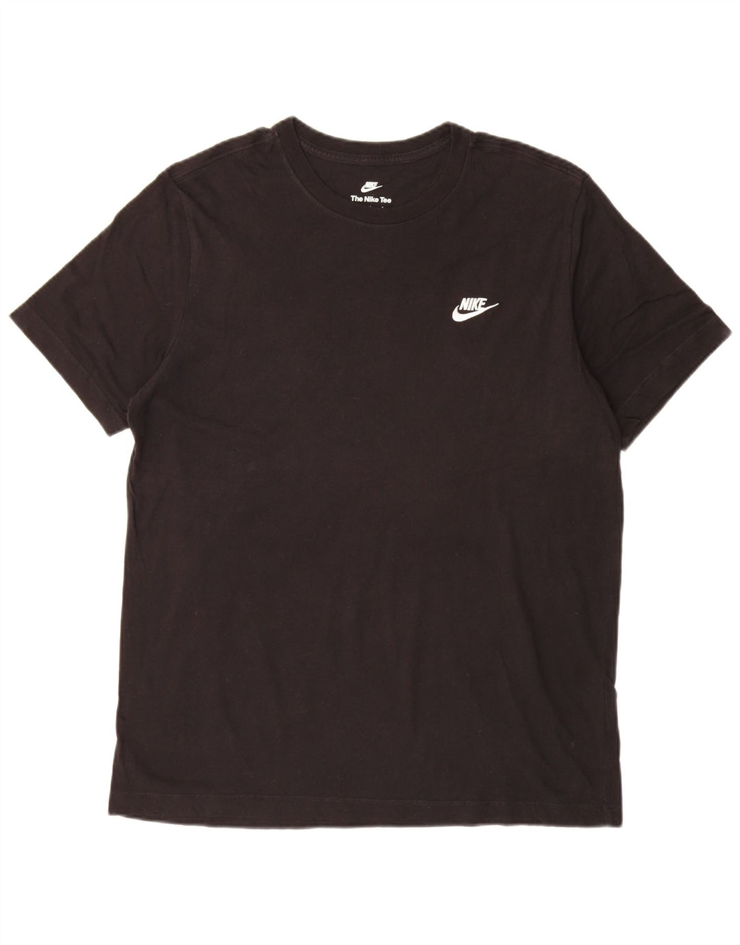 NIKE Mens T-Shirt Top Large Black Cotton