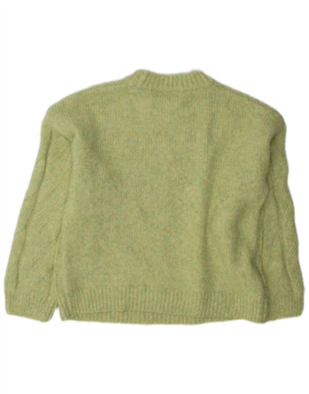 Marks & Spencer Damski sweter z okrągłym dekoltem, UK 14, średni zielony