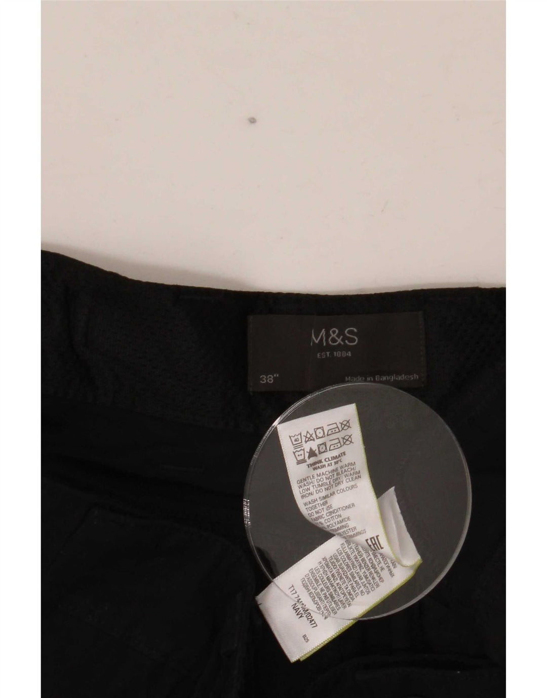 Męskie spodenki cargo Marks & Spencer W38 XL, granatowe, bawełniane
